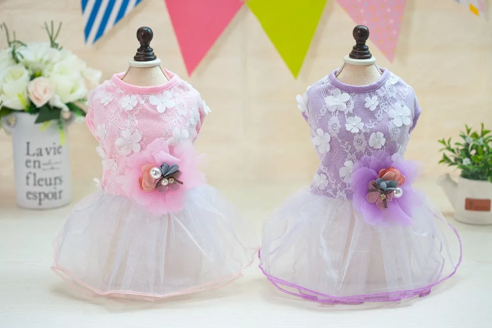 

Dogbaby Spring Summer Pet Dog Dress Clothes In Dream Ballet Skirt Style From S to XL Cheap Puppy Dogs Dress