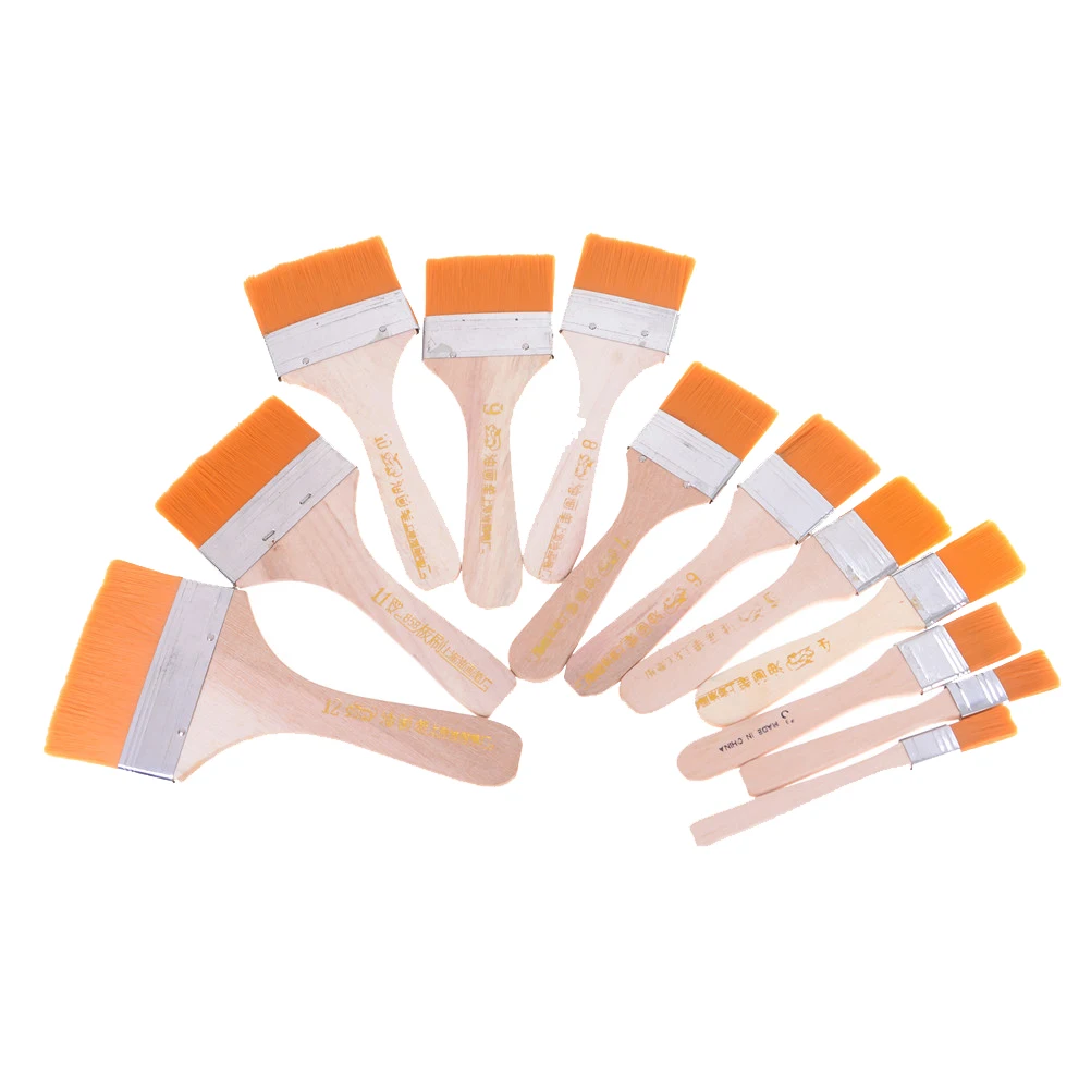 Buy 2PCS Professionals Paint Brushes Set Wood Long