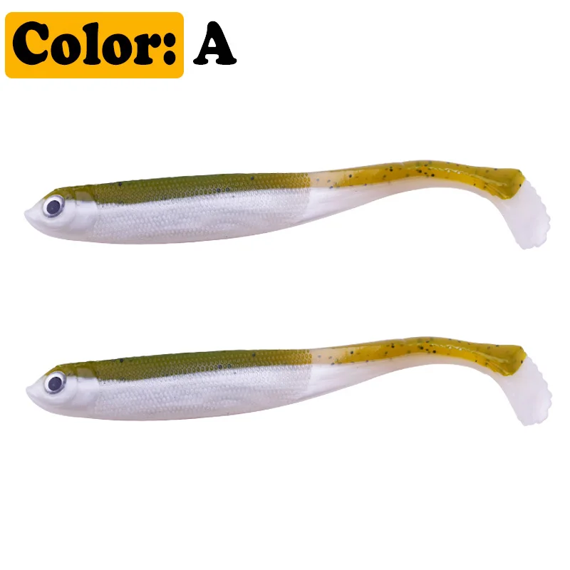 1 шт. T tail мягкие Lures12.5cm 12 г Искусственные Яркие червь резиновые рыболовные приманки джиг плавать Shad рыболовные снасти на пескаря Peche WD-230