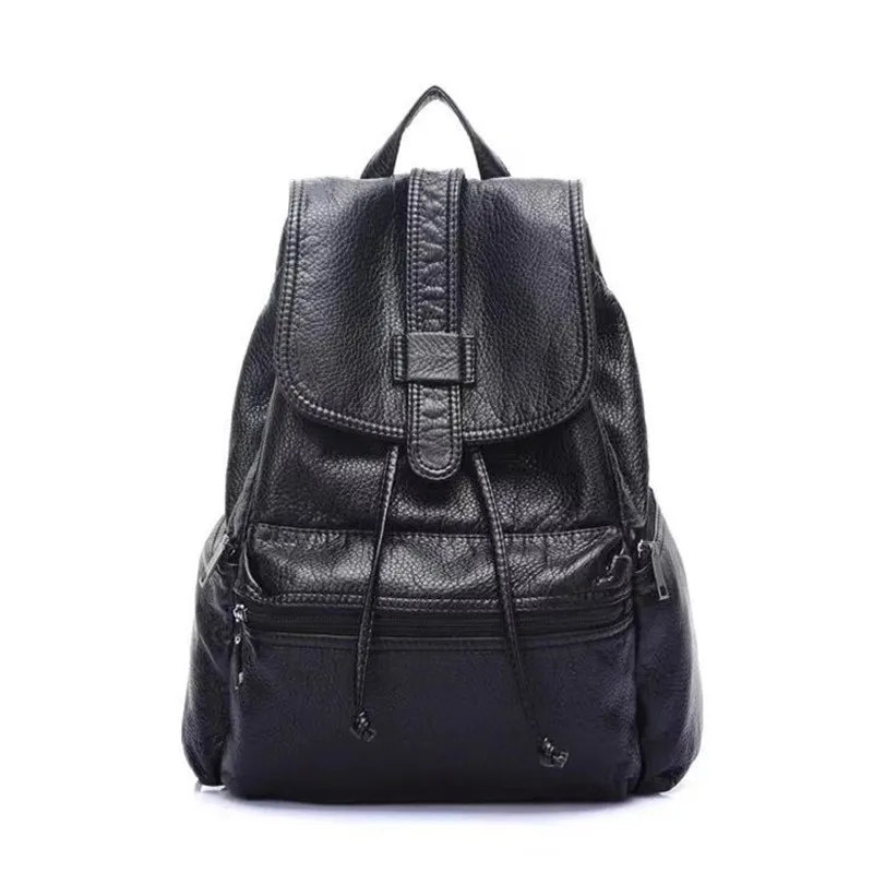

New Fashion Woman Backpack High Quality Youth Leather Backpacks for Teenage Girls Female School Shoulder Bag Bagpack mochil