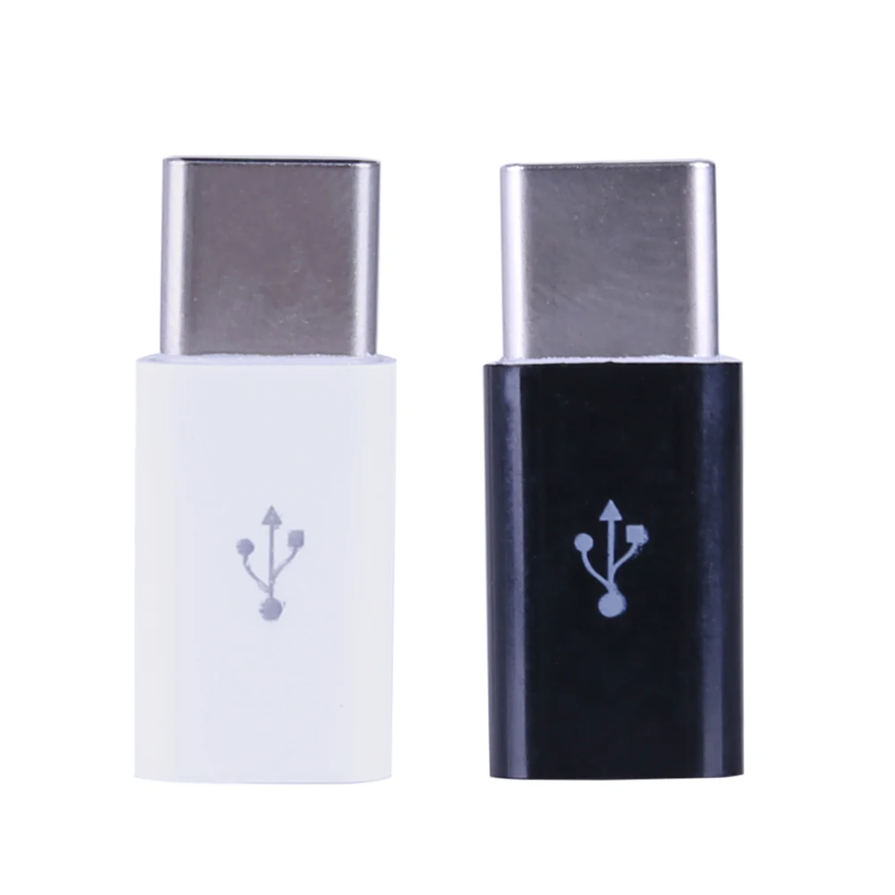 2 шт./упак. USB C 3 1 к микро usb Тип круглый кабель для зарядки передачи данных адаптер