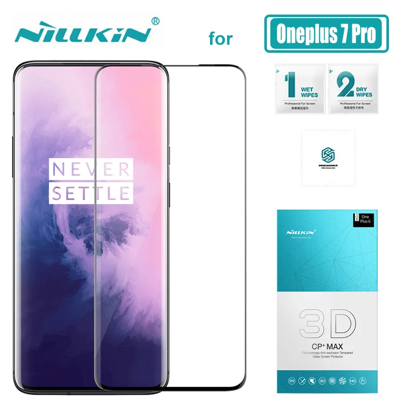 

Oneplus 7 Pro Glass Nillkin CP+ Max Full Cover 3D 1+7 Pro Tempered Glass Screen Protector for Oneplus 7 Pro Nilkin HD Glass Film
