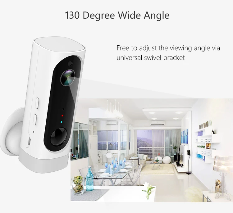 HD 1080P батарея WiFi IP камера солнечная панель на открытом воздухе Беспроводная перезаряжаемая камера водонепроницаемая PIR сигнализация