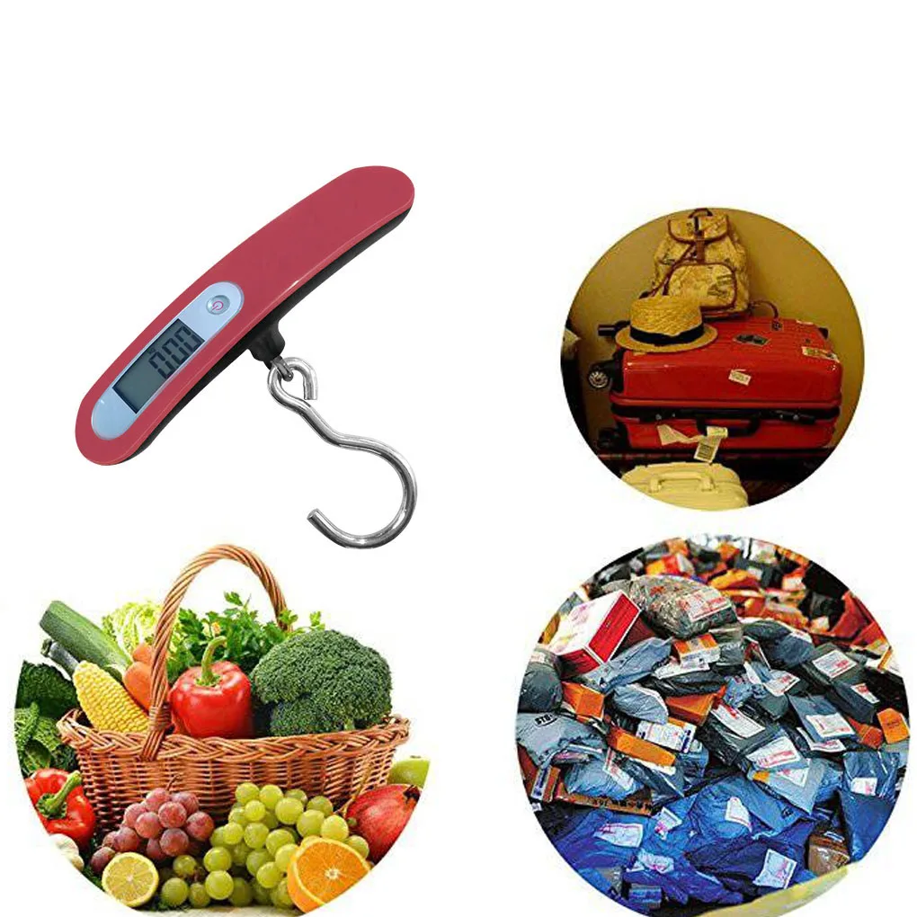 

50kg x 10g Digital Hook Scales LCD Electronic Hanging Scale Luggage Fishing Weight Steelyard