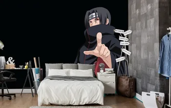 

[Self-Adhesive] 3D Naruto Poster Black Series 66 Japan Anime Wall Paper mural Wall Print Decal Wall Murals