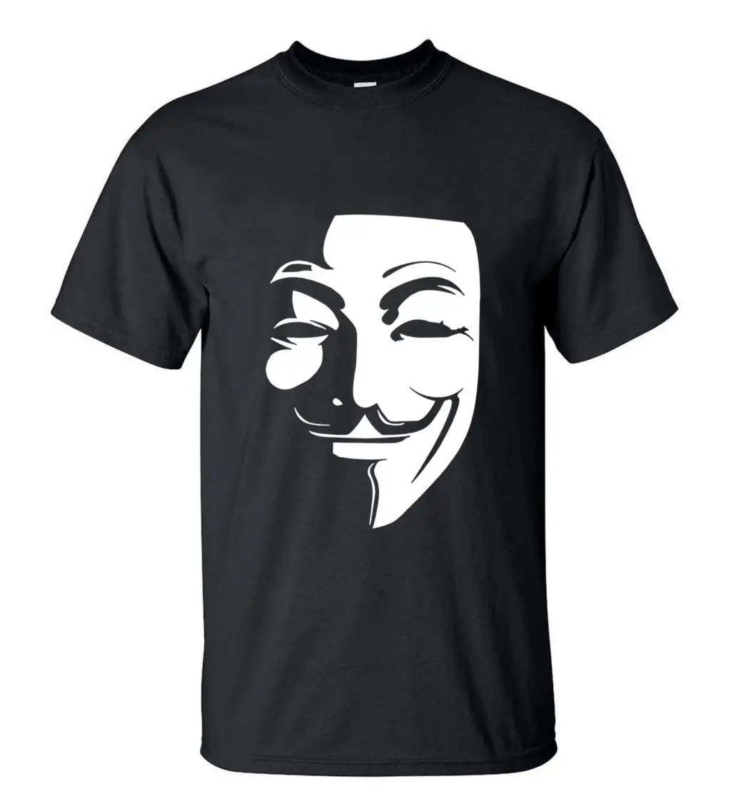 V for Vendetta 2019 Summer New Style Men T Shirt 100% Cotton High Quality O-Neck Short Sleeve Shirt Casual Fashion Top Tees