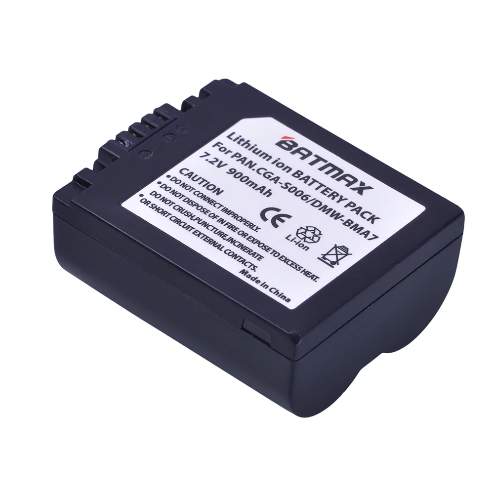 4X CGA CGR S006 S006E S006GK DMW-BMA7 перезаряжаемые Батарея Камера батареи для цифрового фотоаппарата Panasonic Lumix DMC-FZ7 FZ8 FZ18 FZ28 FZ30 FZ50