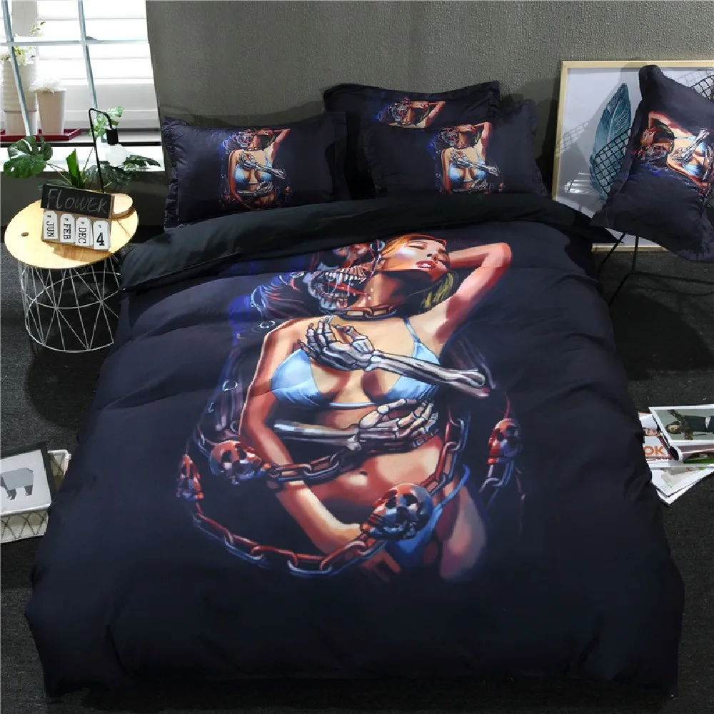 Lai Yin Sun Hot sale Dropshipping Bedding Set 3D Duvet Cover With Pillowcases Bed Set 3pcs Bedclothes Painting Beauty Chain Lai Yin Sun Hot sale Dropshipping Bedding Set 3D Duvet Cover With Pillowcases Bed Set 3pcs Bedclothes Painting Beauty Chain