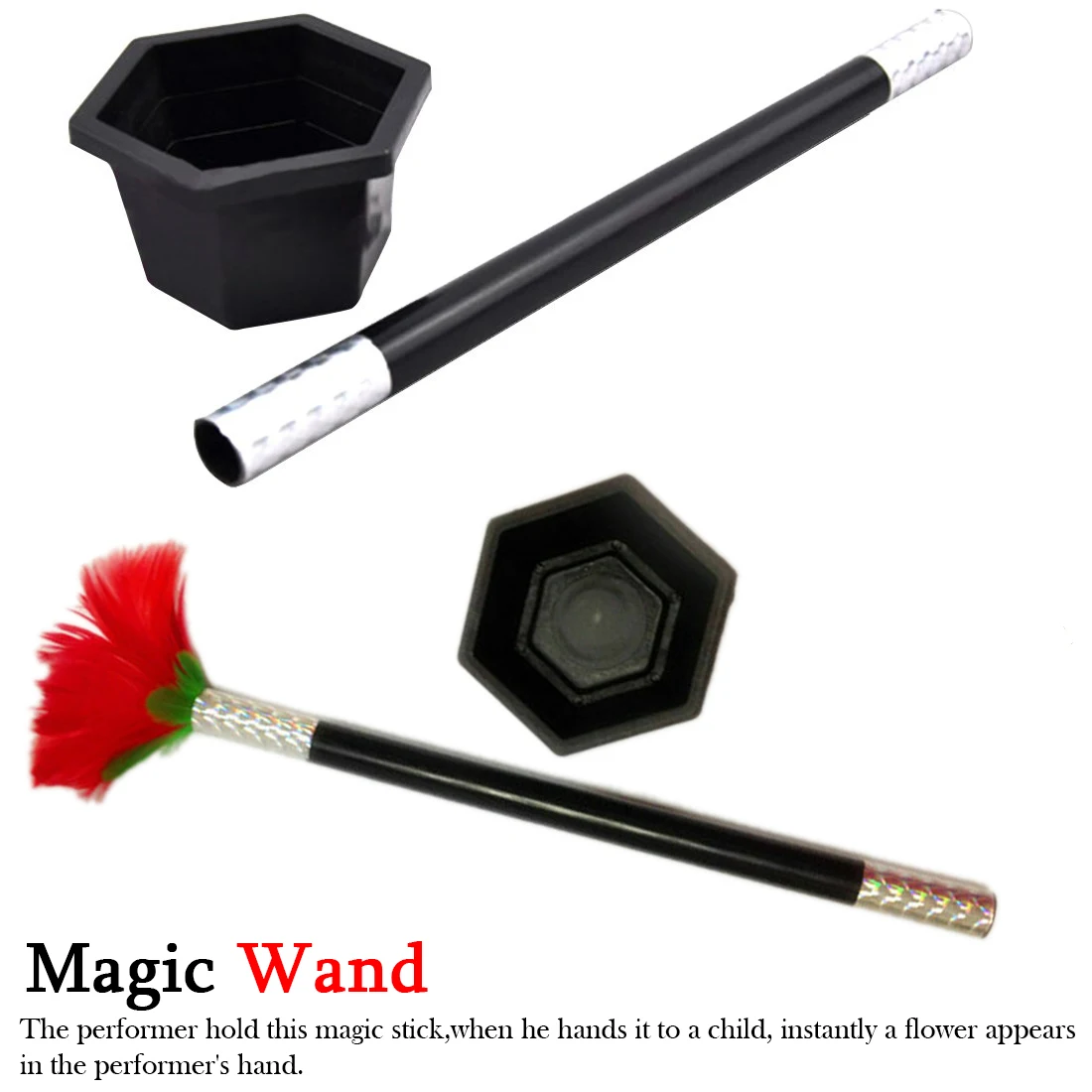 

1 Set Stage Street Illusion Props Magic Toys For Adults Kids Either Magician Magic Tricks Magic Wand To Flower Show Prop Toys