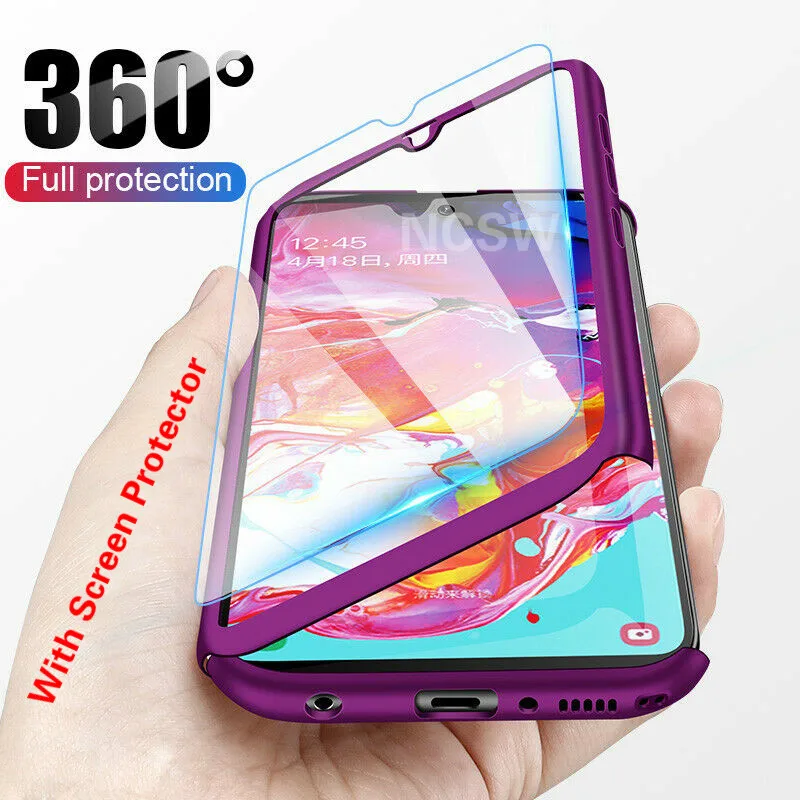 

360 Full Cover Phone Case For Samsung Galaxy M10 A10 A30 A40 A50 A70 Case For A6 A8 J6 J4 Plus A7 A9 2018 Protective Case Cover