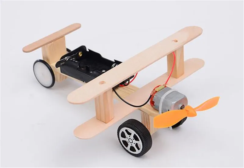 Happyxuan DIY ветер Мощность Glide модель самолета комплект деревянные детские физической научные эксперименты игрушка набор дошкольно образовательная