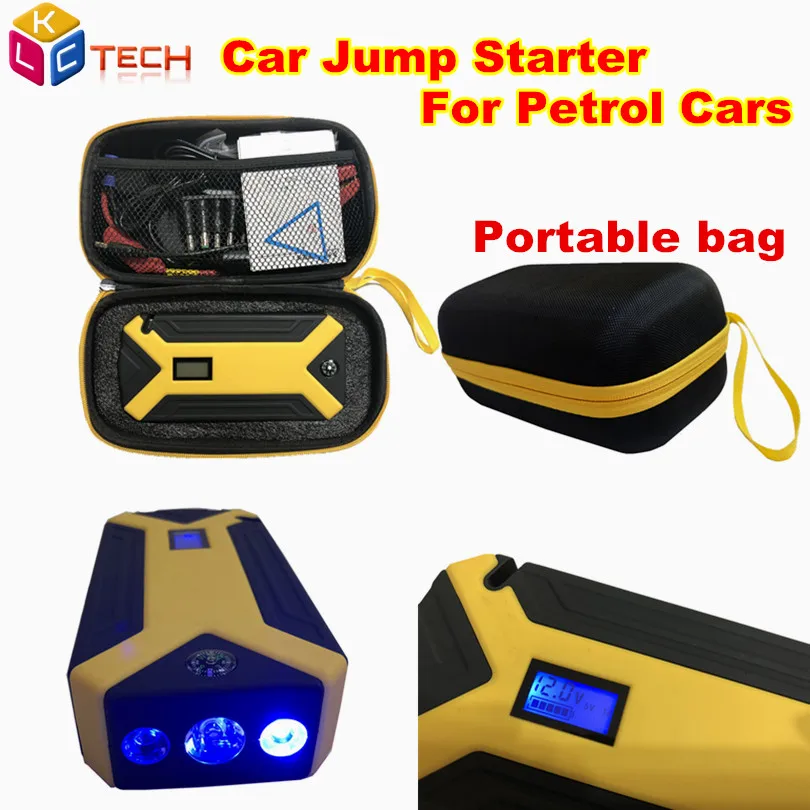 

Newest Multi-Function Car Jump Starter Portable 12V Petrol Starting Device Power Bank Charger For Car Battery Booster Best Bag