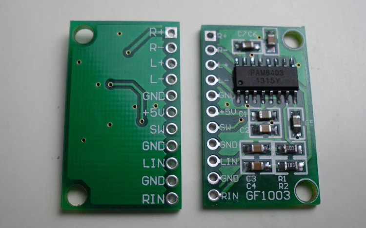 Бесплатная доставка! 20 шт. плата цифрового мини-усилителя PAM8403 3 Вт + чип хорошего