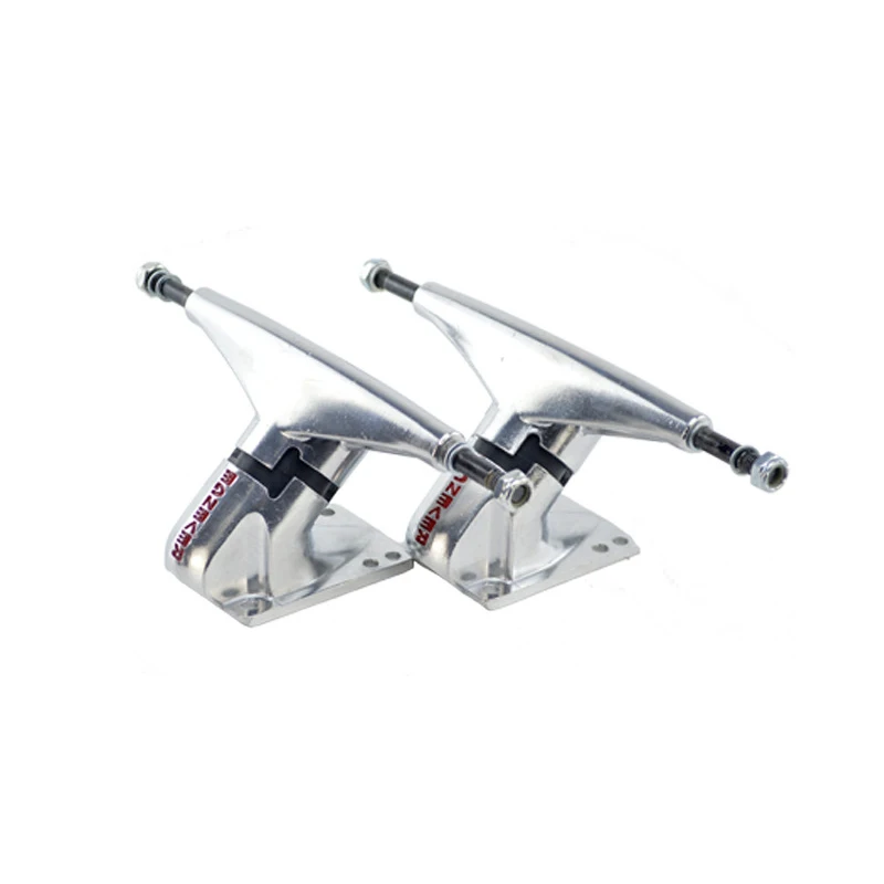 

1 Pair Silver UB Skateboard Truck Aluminium Professional Long Board Bridges Rotation Flat Plate Trucks Skateboard For Men Women
