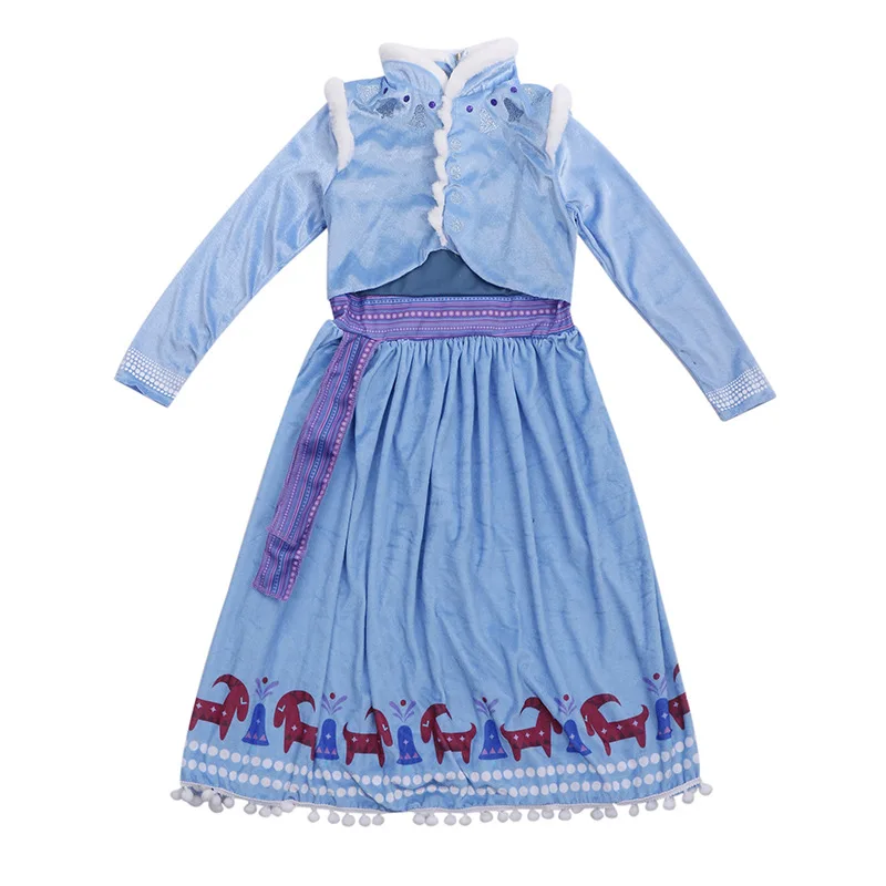 Costumebuy Olaf's Adventure princess anna платье Снежная королева Эльза Косплей для взрослых женщин Девушка Карнавальный костюм на Хэллоуин костюм