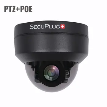 

5MP Mini PTZ IP Camera Super HD 2592x1944 Pan/Tilt 4X Zoom IR Dome Camera PoE