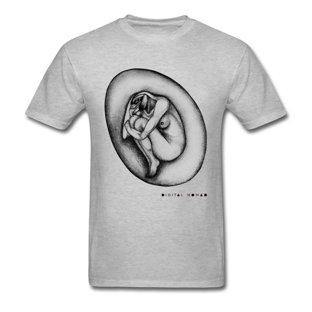 CreationDigital Nomad T-shirts Brand New Short Sleeve Geek 100% Cotton O Neck Young Tops T Shirt Street T-Shirt Autumn CreationDigital Nomad grey