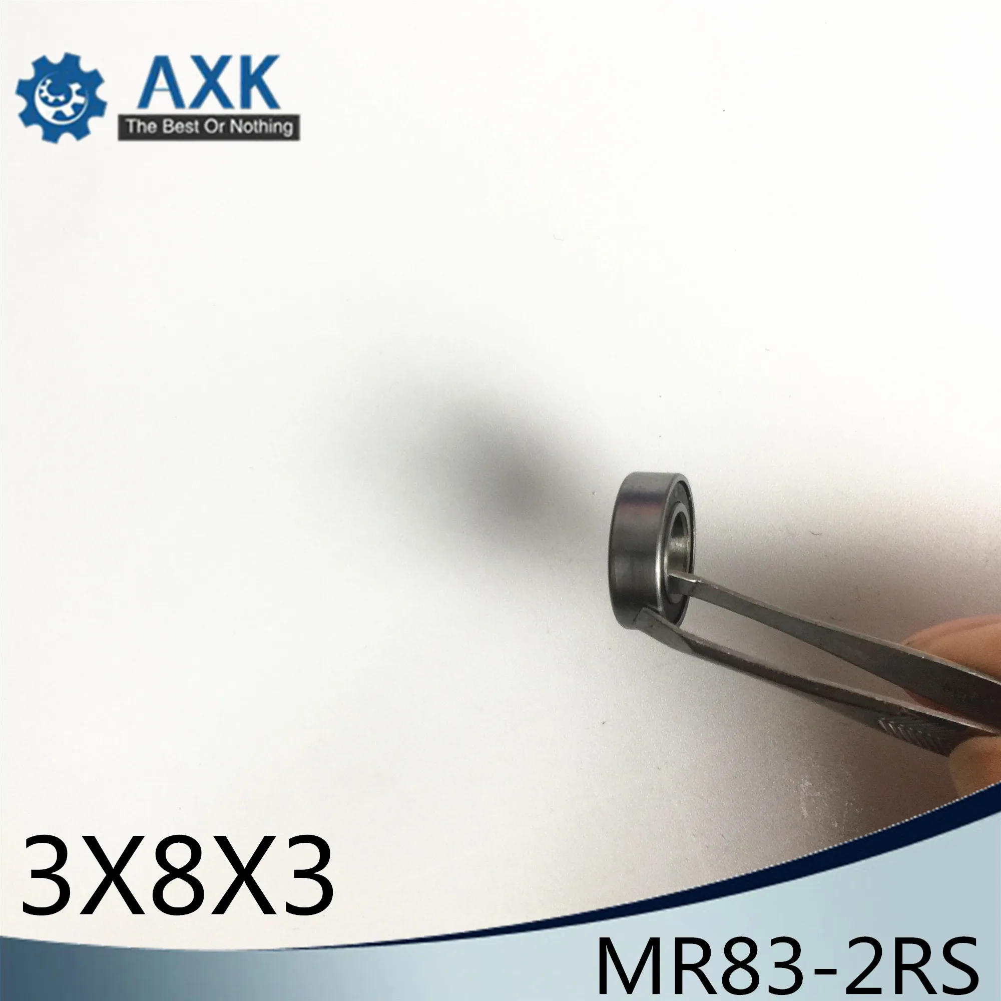 MR83-2RS подшипник 3x8x3 мм(10 шт.) ABEC-1 миниатюрные фланцевые MR83RS шарикоподшипники R-830ZZY03