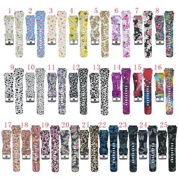 

12PCS Silicone strap for Samsung Gear S3 Frontier Classic Watch band Replacement Wrist Printing Pattern Smart Wristband Bracelet