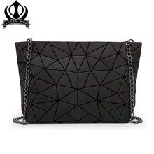 Дропшиппинг женская светящаяся блестящая зеркальная ромбовидная решетка новая сумка дамская мода геометрические сумки на плечо для девушек тоут клатчи Bolso