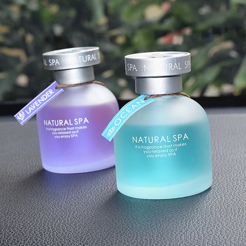 font b Car b font Air Purifier Matte Glass Bottle Perfume Seat Auto Scent Smell
