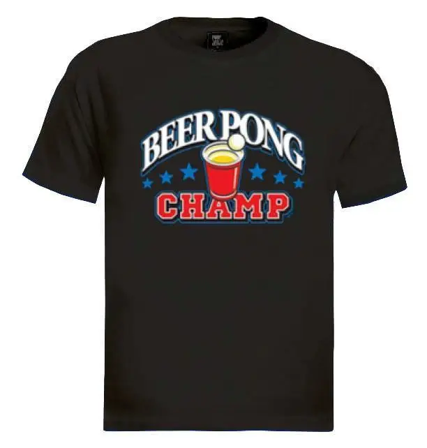 Beer Pong Champ футболка для колледжа игра пьянка вечеринка Кубок мяч США боязнь
