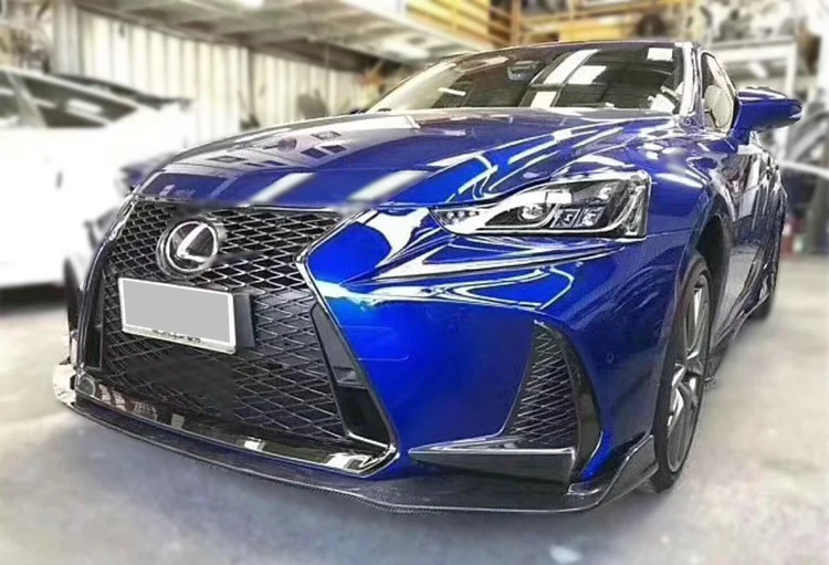 Автомобильные аксессуары для Lexus IS300 17-18 XE30 Тип AM углеродного волокна спереди блеск для губ отделка бампер сплиттер настройки под спойлер