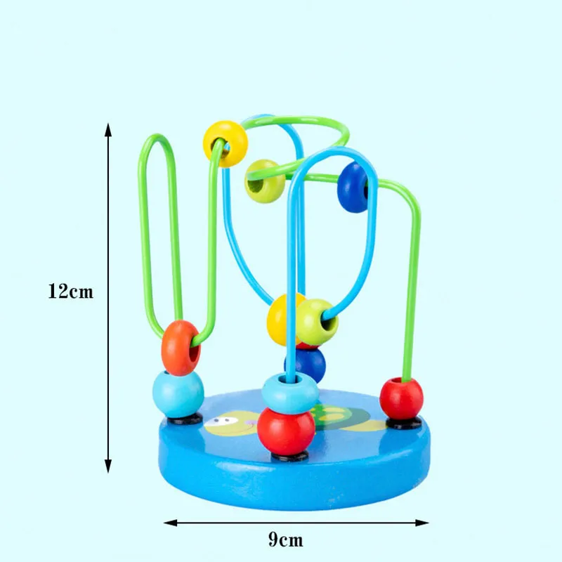 Креативная головоломка, Детские Игрушки для раннего образования, красочные деревянные мини-бусы, бисерные Игрушки для маленьких детей, игрушки для упражнений