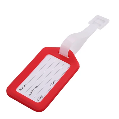 Red OKOKC яркие цвета портативные бирки для багажа, чемодана, багажные этикетки для путешествий, аксессуары для путешествий - Цвет: Red