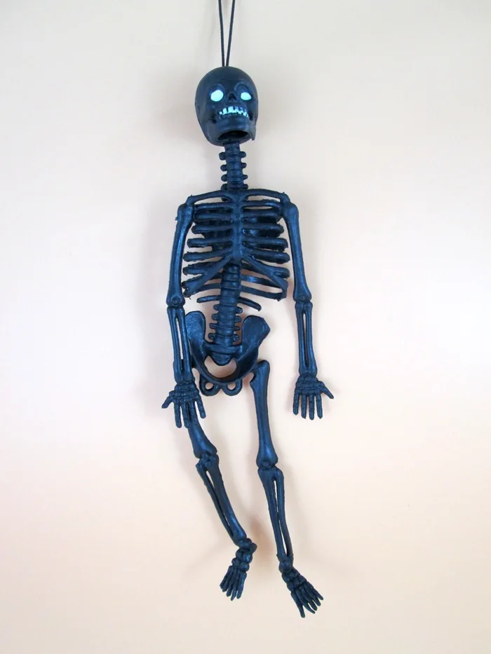 Продукт хитрый страшно Скелет тела кости Модель Дети шутки Хэллоуин игрушки - Цвет: black