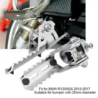 Motorcycle Front Footpegs 1 Pair Motorcycle Front Footrest Foot Pegs Universal for BMW R1200GS 2013 2014 2015 2016 2017