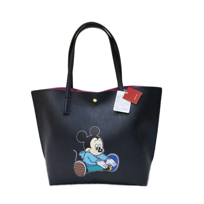 C Disney/новые женские сумки с Микки и Минни из натуральной кожи, кошелек принцессы для девочек, Мультяшные сумки на плечо, курьерские дорожные сумки, плюшевый рюкзак - Color: C