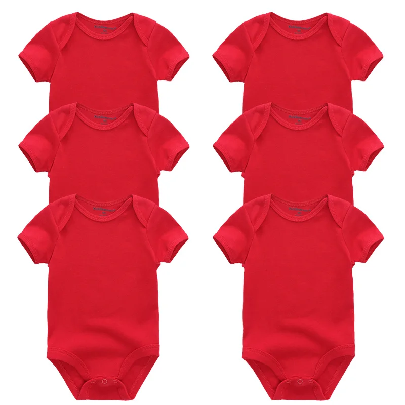 Детская одежда для новорожденных мальчиков комбинезон roupas de bebes хлопок 6 шт./компл. для маленьких девочек Infantil малыша комбинезоны bebek giyim - Цвет: BDS6004