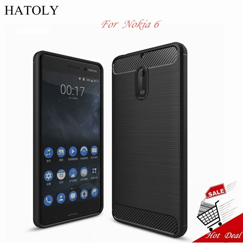 HATOLY For Capa Nokia 6 2017 Case Rubber &amp Soft TPU sFor Back Cover Funda 5.5&quot | Мобильные телефоны и аксессуары