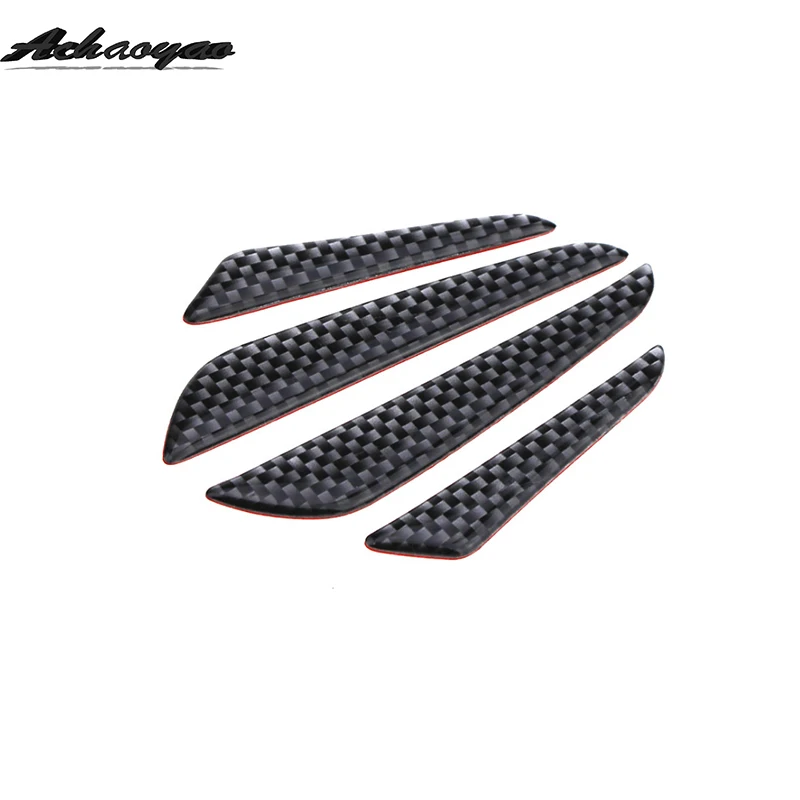 

4pcs Carbon Fiber Car Door Edge Strip Scratch Protector Anti-collision Trim Anti-rub Car Door Edge Guards Molding Protection