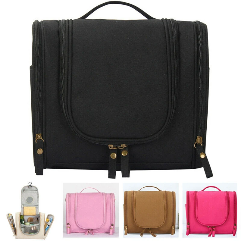 

Travel Hanging Large Toiletry Wash Bag Zip Unisex Makeup Cosmetic Organizer