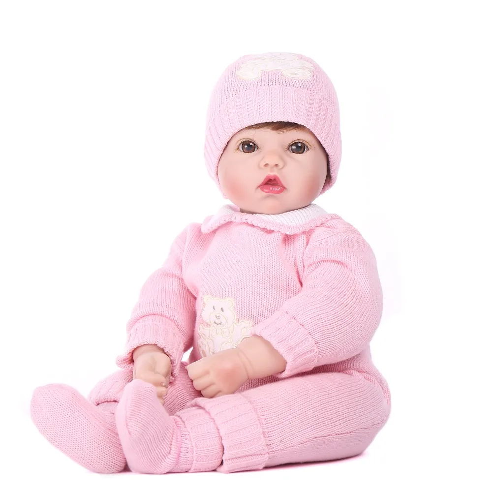 

Reborn Baby Doll Lifelike Realistic silicone vinyl reborn toddler dolls for children gift NPK Doll real newborn babies alive