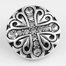 XH1096 крест Горячая металлическая кнопка оснастки 18 мм для оснастки ювелирных изделий Новинка