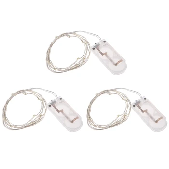 

1M 10 LED Copper String Decorative Lights Battery Powered Fairy Party Christmas Wedding