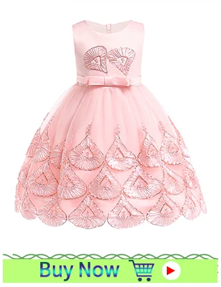 Нарядное платье для девочек бальное платье для девочек детское свадебное платье с блестками для малышей Костюм для дня рождения для детей 2, 3, 4, 5, 6, 7, 9, 10 лет