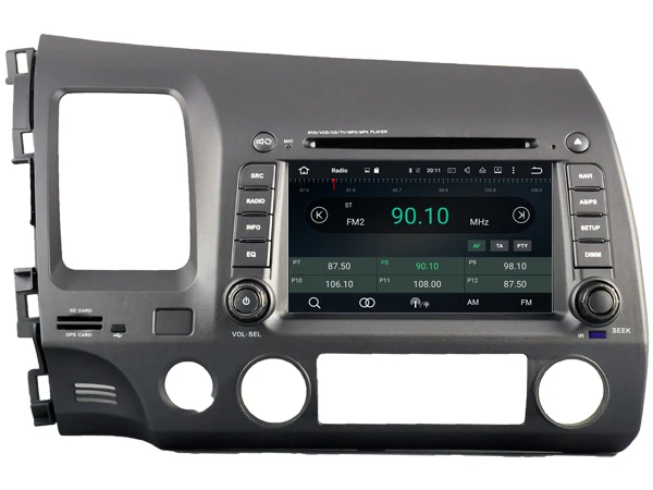 Excellent Android 8.0 CAR Audio DVD player FOR HONDA CIVIC 2006-2011 gps Multimedia head device unit receiver BT WIFI 19