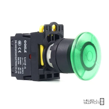 

5 PCS Push button switch Mushroom button LED Momentary IP65 1NO 1NC 1NO+1NC 2NO 2NC LA115-A2-11MD-R31