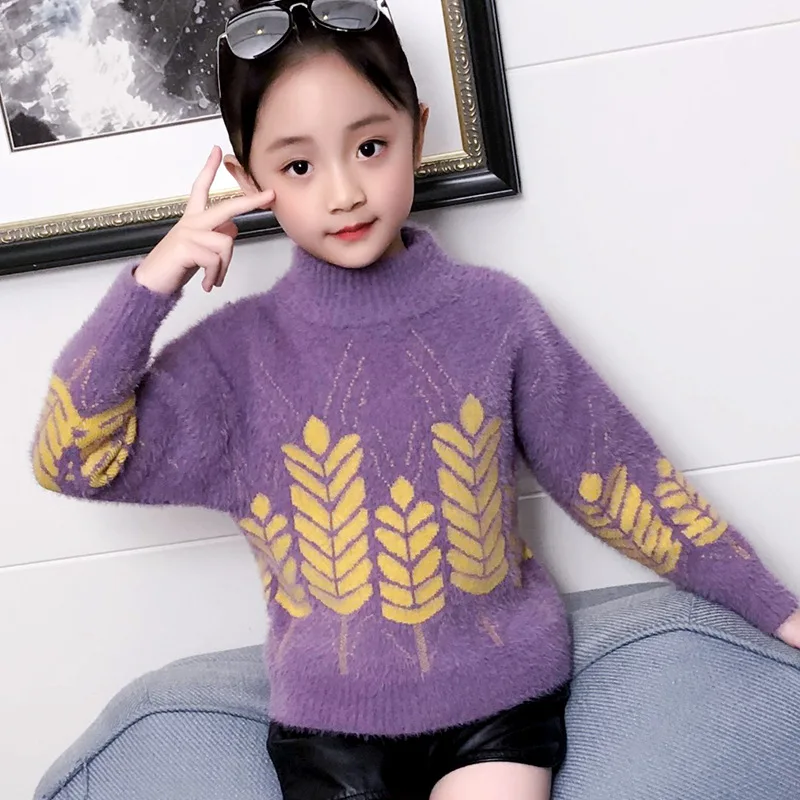 Sweater Girl 2019 Winter Long Sleeve Warm Autumn Knitted Baby Girls Sweater Girls Pullover Tops Sweater Girls Pull Fille 10 12 T Sweater Girl 2019 Winter Long Sleeve Warm Autumn Knitted Baby Girls Sweater Girls Pullover Tops Sweater Girls Pull Fille 10 12 T
