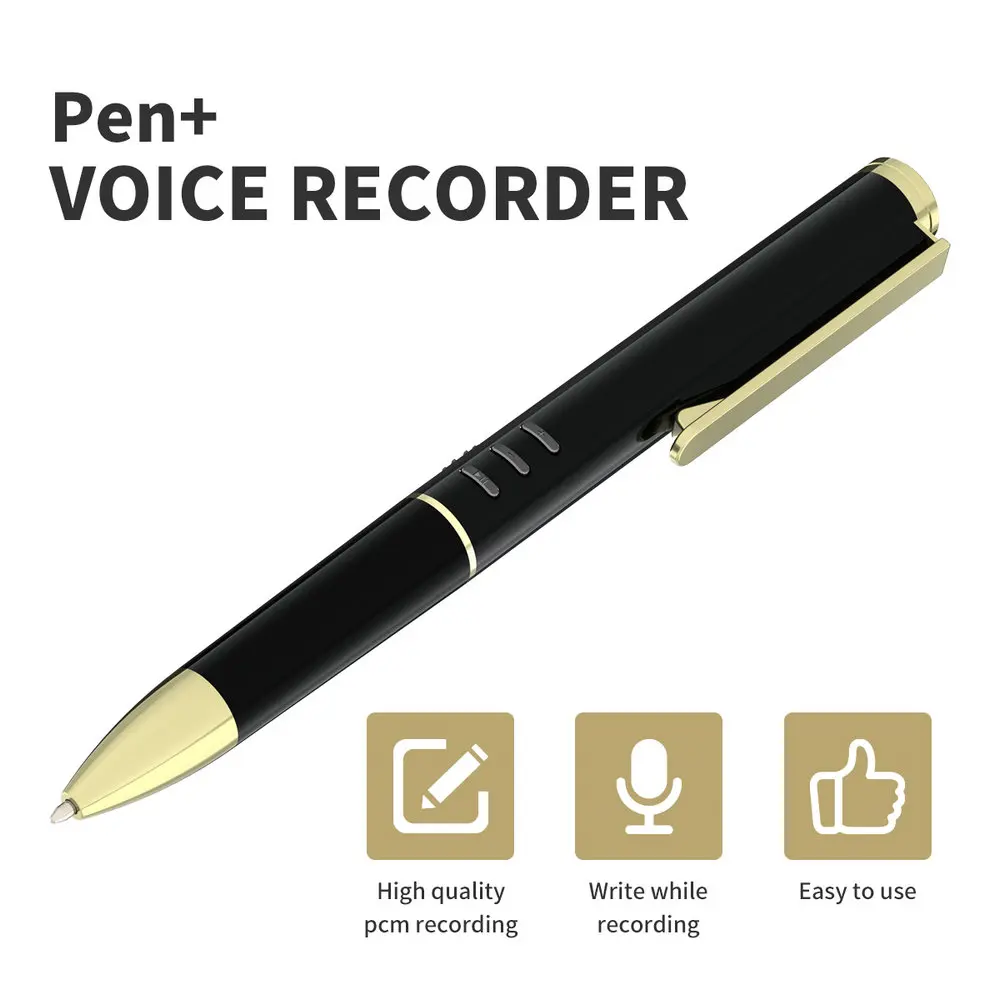 Vandlion Digital Voice Recorder Pen 8GB 16GB Audio Recorder MP3 Player