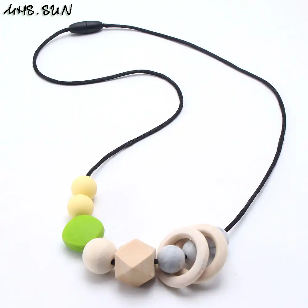 teething bead necklace for mom