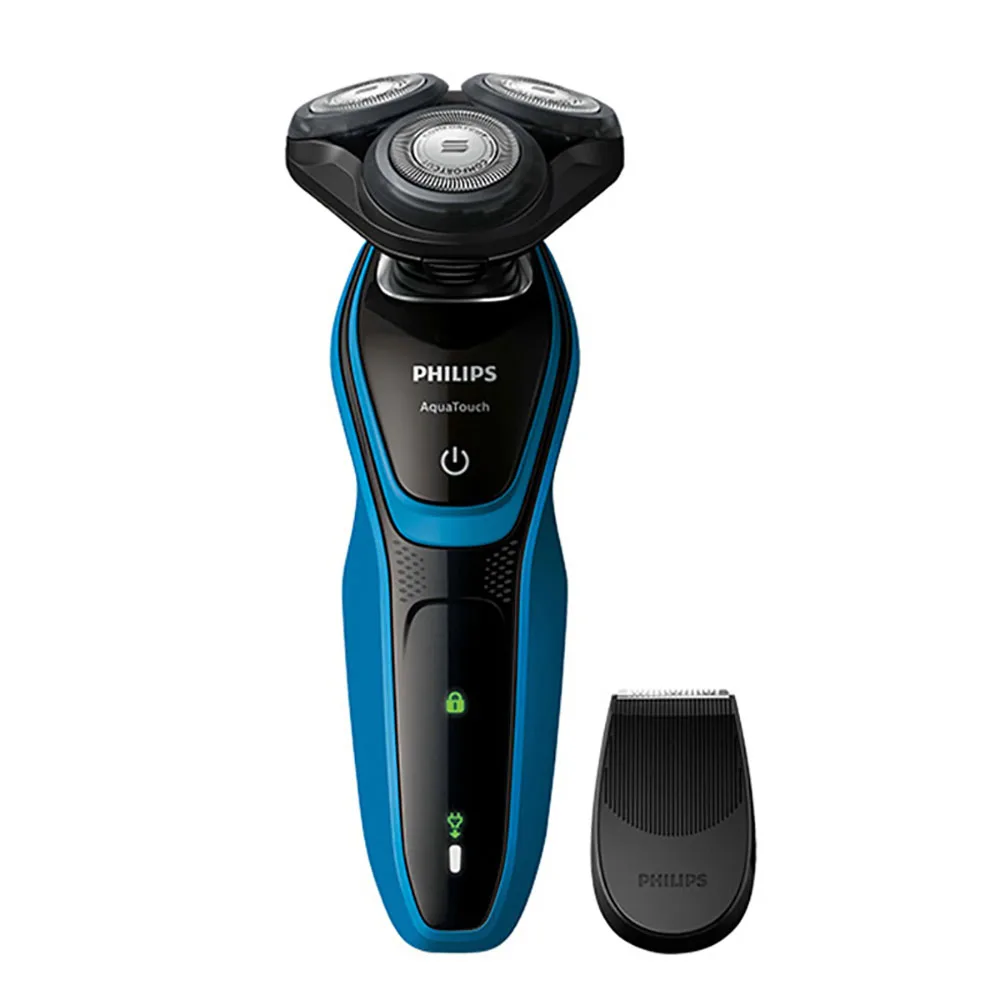 فيليبس AquaTouch الرطب و الجاف ماكينة حلاقة كهربائية S5050 الروتاري 3 رئيس للرجال 30 دقيقة/9 الحلاقة مع الجلد حماية نظام 100-240 فولت فيليبس AquaTouch الرطب و الجاف ماكينة حلاقة كهربائية S5050 الروتاري 3 رئيس للرجال 30 دقيقة/9 الحلاقة مع الجلد حماية نظام 100-240 فولت