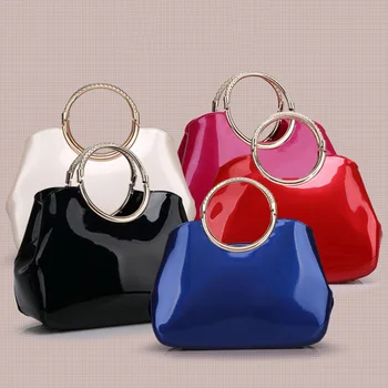 

Hot PU leather Bag Women Handbag England Style Shoulder Bag hard shell Bag bolsas femininas W0098