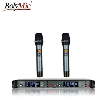 

Bolymic PROFESSIONAL UHF DUAL TRUE DIVERSITY HANDHELD WIRELESS MICROPHONE FOR KARAOKE