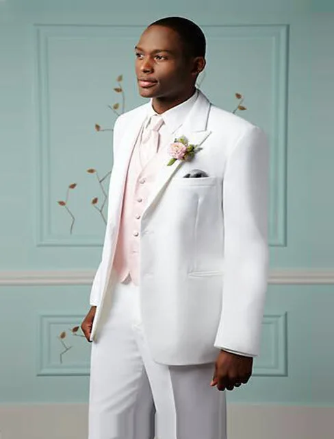 2017 New Decorated White font b Men b font font b Suits b font Groomsmen Wedding