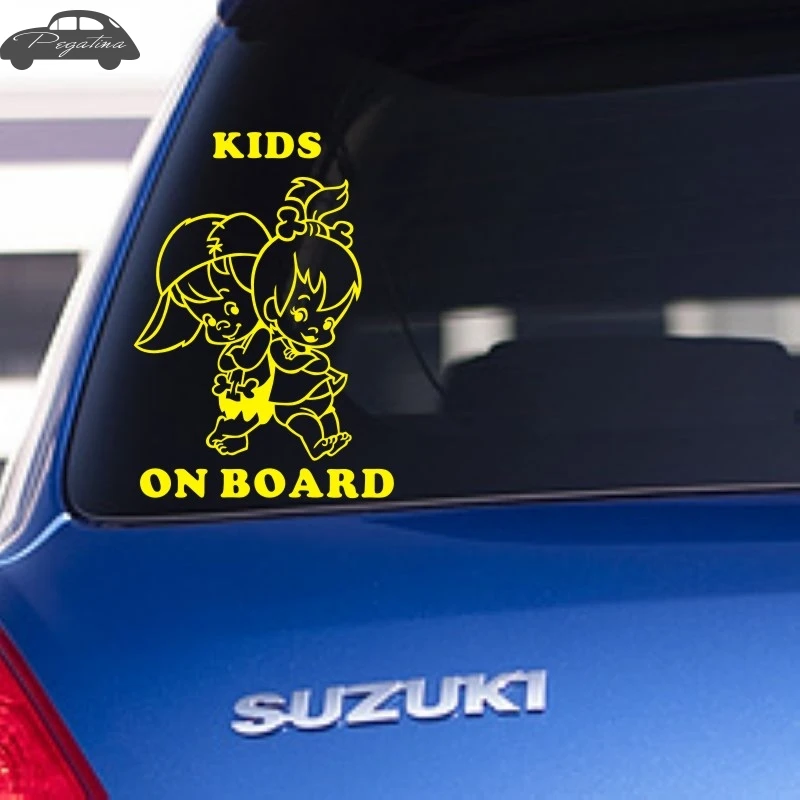 /"Baby In Car/" Waving Baby on Board Safety Sign Car Decal Vinyl Sticker X2